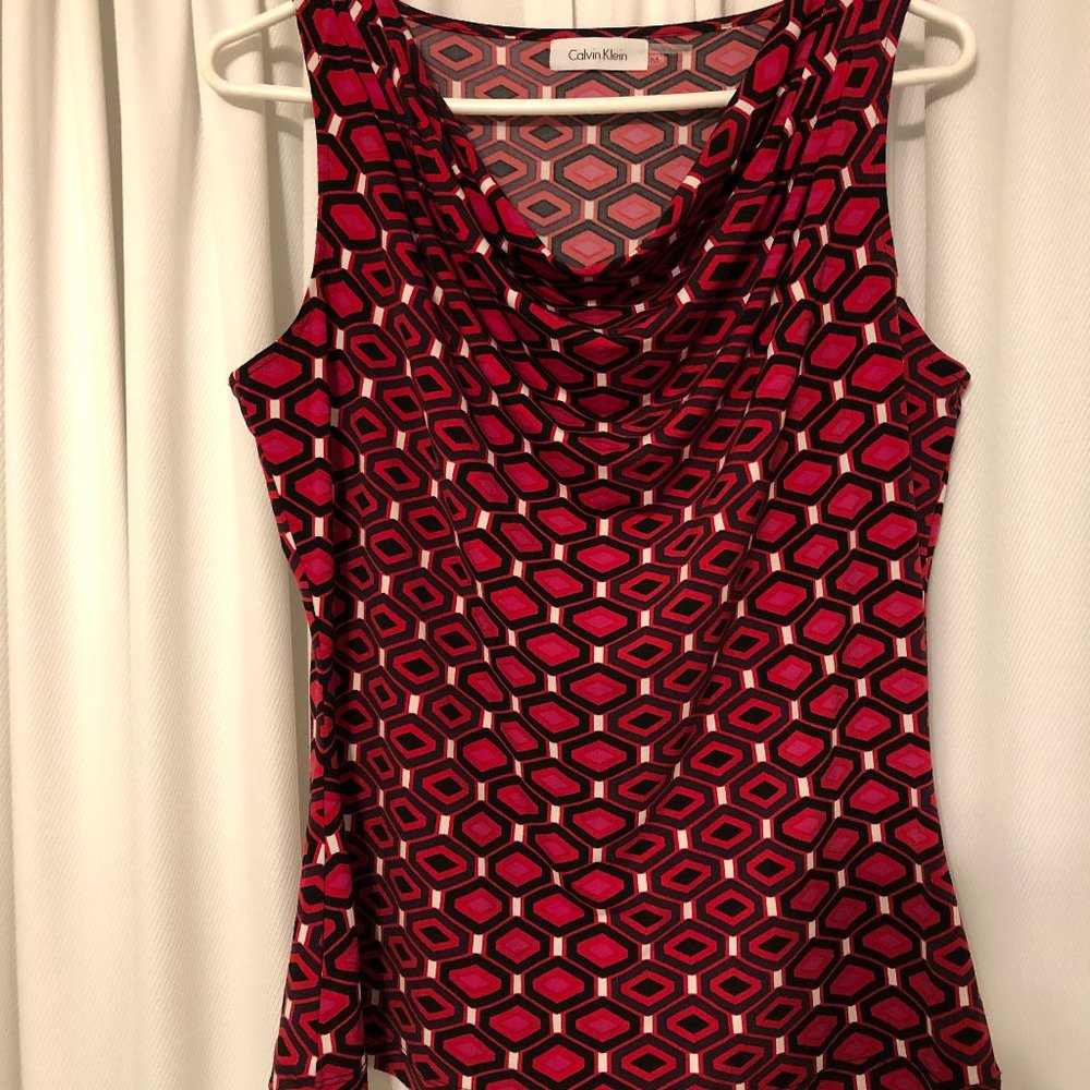 Calvin Klein Geometric Blouse
